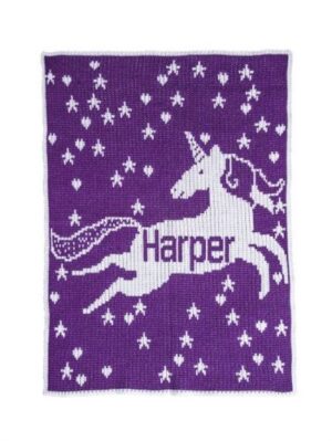 Unicorn and Star Blanket