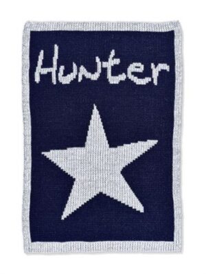 Metallic Single Star Name Blanket