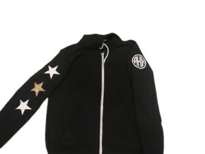 Star Sleeve Monogrammed Zip Up