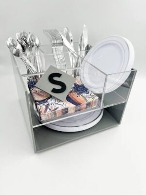 Acrylic Entertaining Caddy Organizer