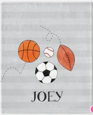 All Sports Kids Blanket