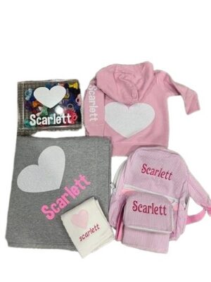 Pink Scarlett personalized kids clothing and accessories