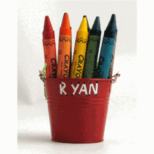 Bucket of Jumbo Crayons