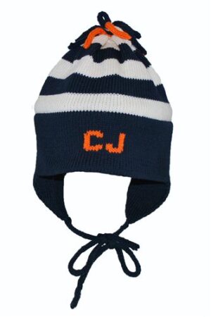 Hand-Knitted Striped Earflap Hat (Baby & Kids)