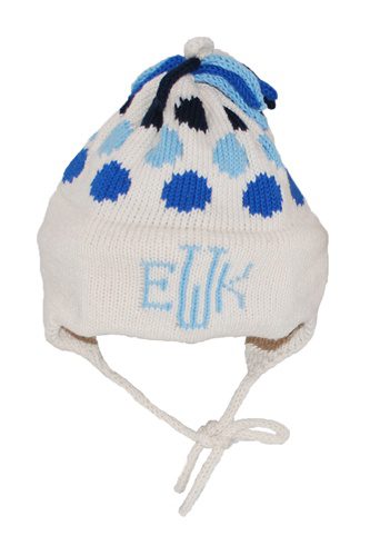 Hand-Knitted Polka Dot Earflap Hat (Baby & Kids) - Image 2