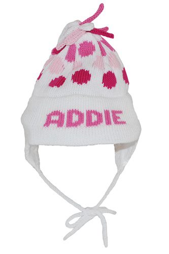 Hand-Knitted Polka Dot Earflap Hat (Baby & Kids) - Image 3