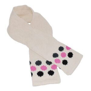 Hand-Knitted Polka Dot Scarf (Kids)