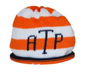 Hand-Knitted Striped Beanie (Baby & Kids)