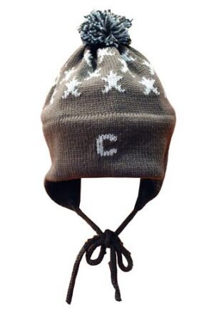 Hand-Knitted Star Pattern Earflap Hat (Baby & Kids)