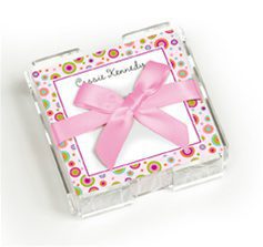 Colorful Memo Squares with Acrylic Holder (200 Sheets) - Image 2