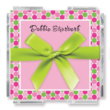Colorful Memo Squares with Acrylic Holder (200 Sheets) - Image 3