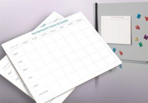 Family Activity Calendar – Weekly Magnetic Planner Pad (Set of 2)