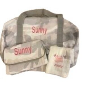 Camouflage travel bag set embroidered Sunny
