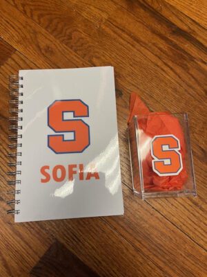 College Notebook & Pencil Holder Set