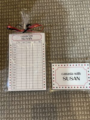 Canasta Score Pad & Card Holder