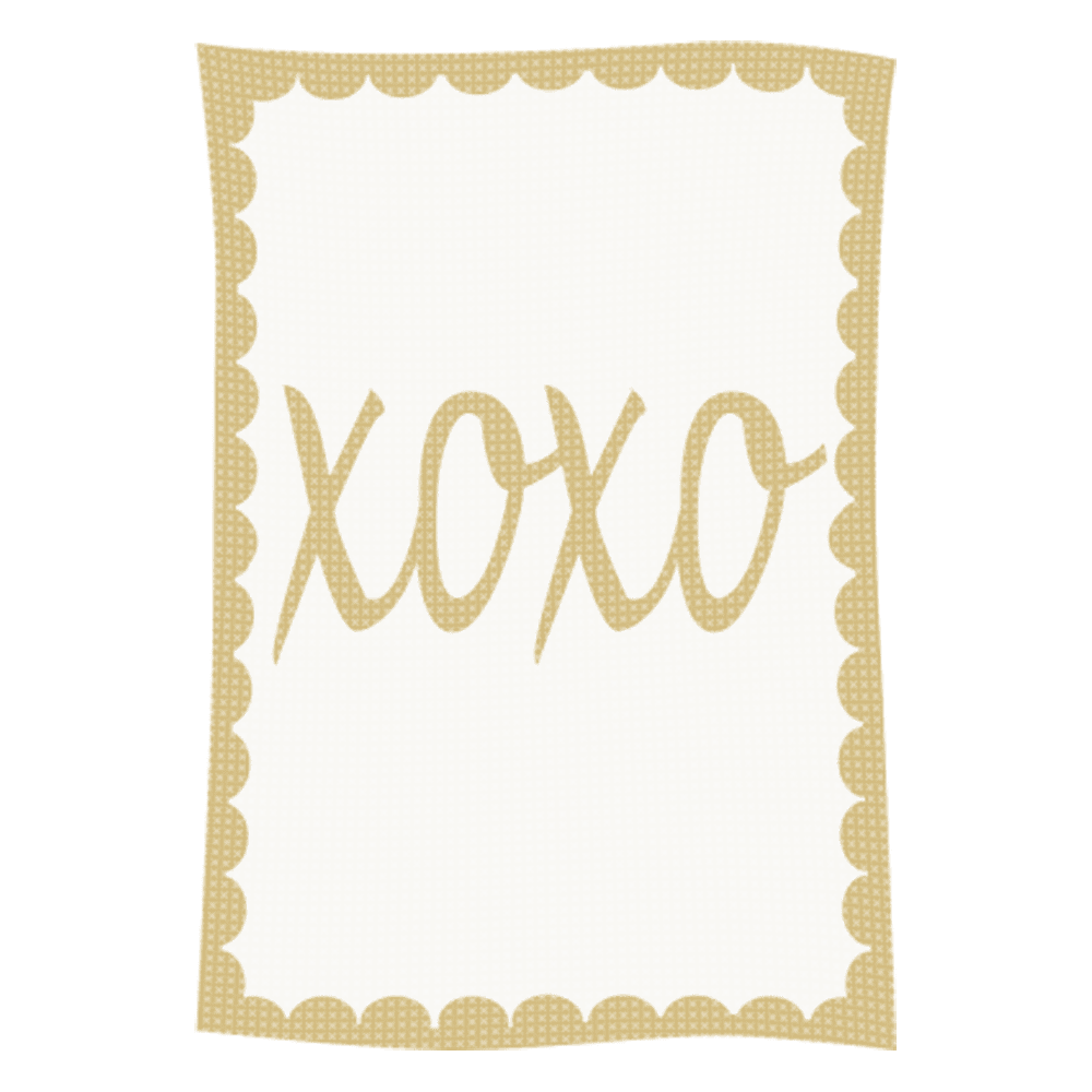 Metallic Hugs & Kisses Name Blanket - Image 58