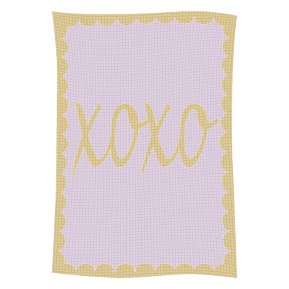Metallic Hugs & Kisses Name Blanket - Image 48