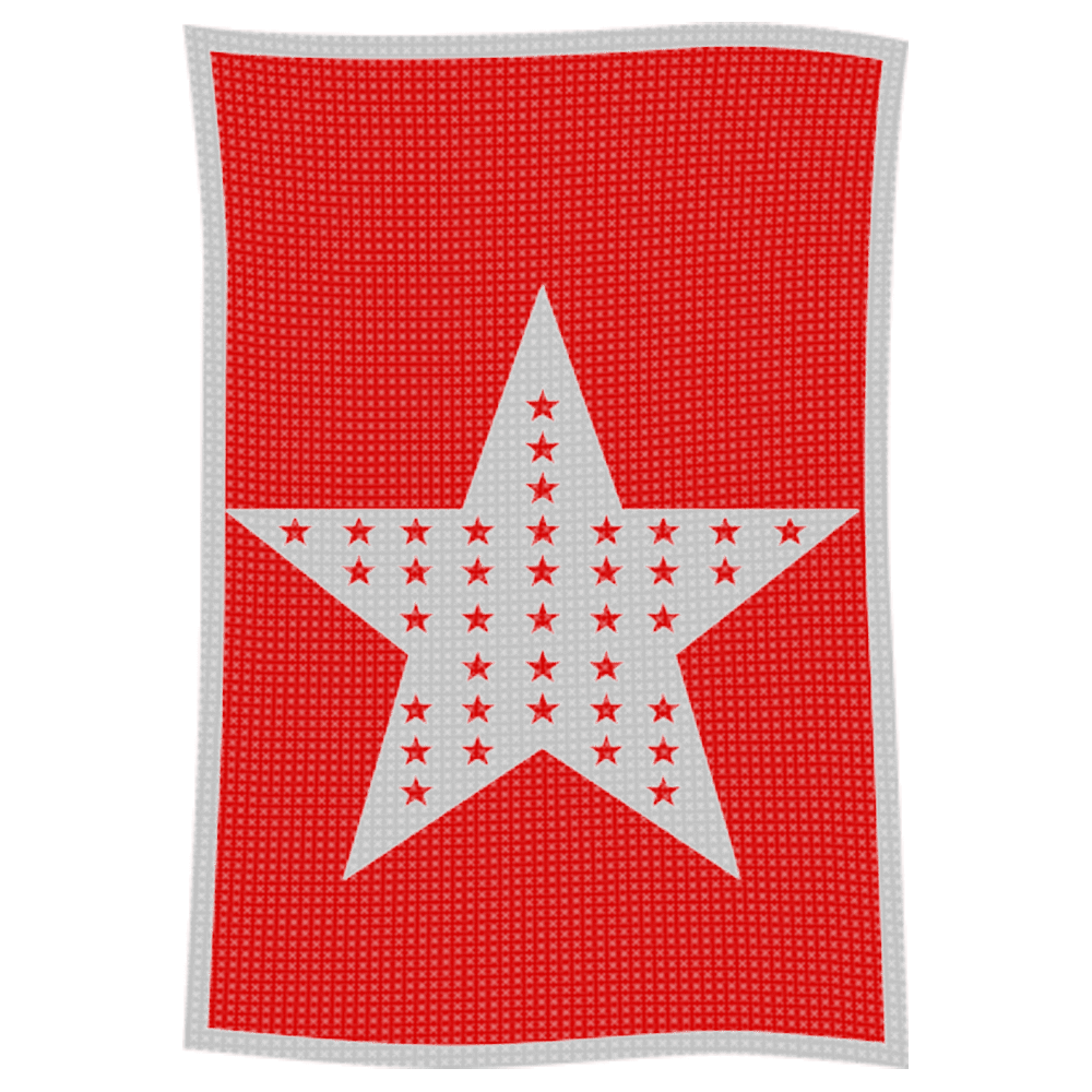 Metallic Star on Star Name Blanket - Image 47