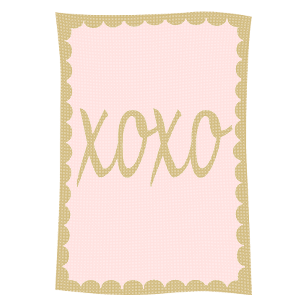 Metallic Hugs & Kisses Name Blanket - Image 47