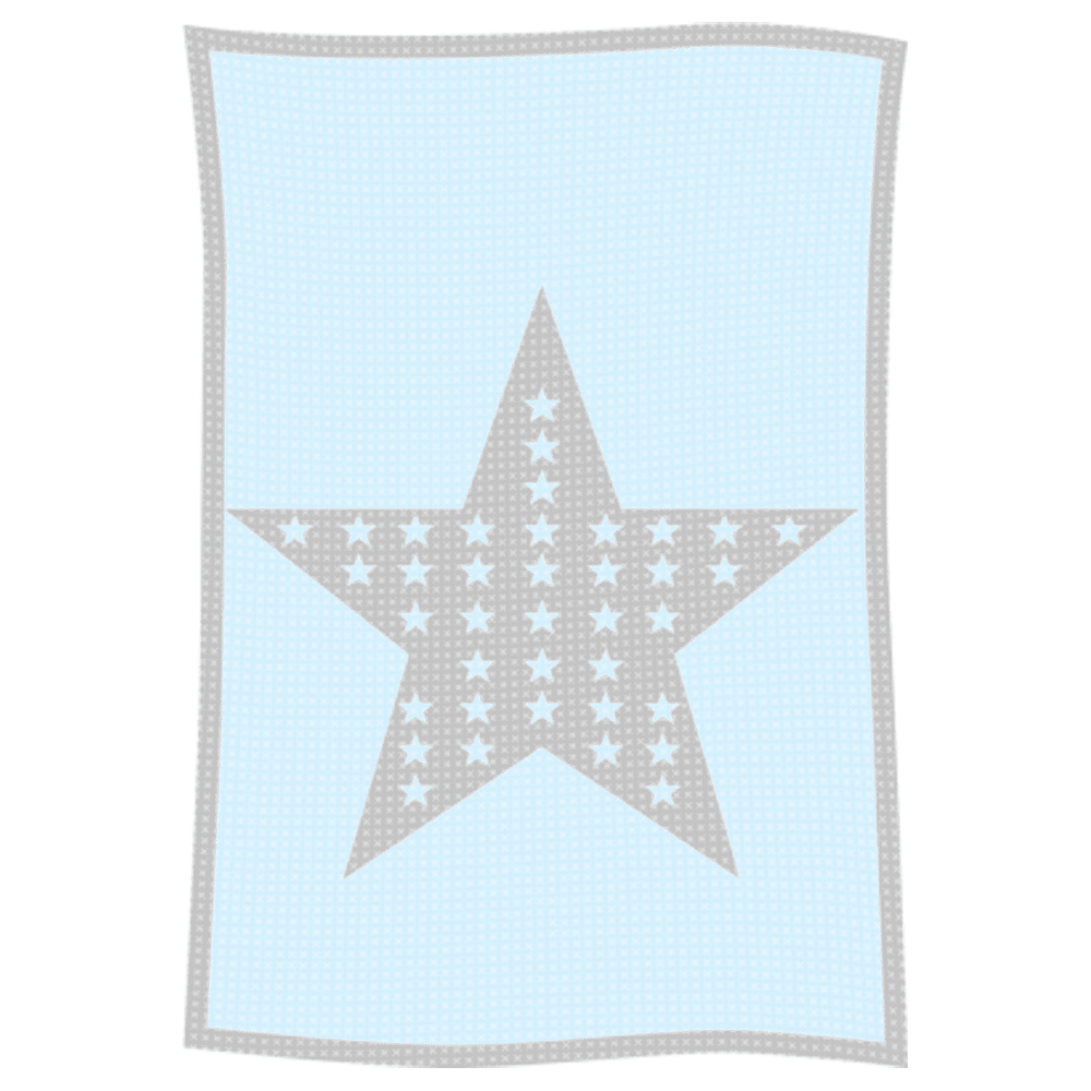 Metallic Star on Star Name Blanket - Image 48