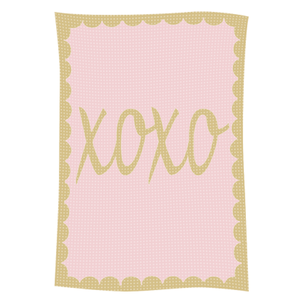Metallic Hugs & Kisses Name Blanket - Image 46