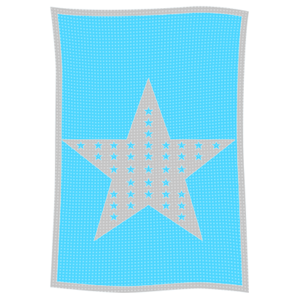 Metallic Star on Star Name Blanket - Image 49