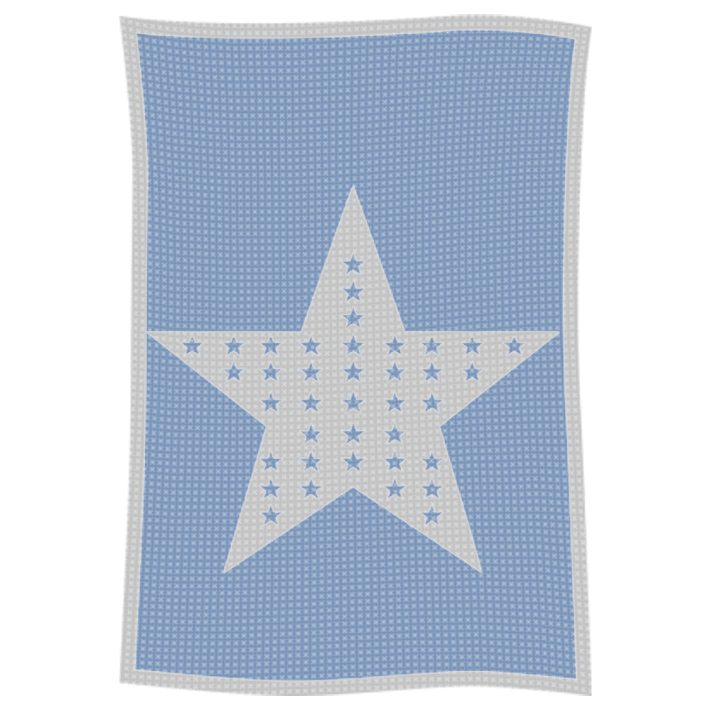 Metallic Star on Star Name Blanket - Image 50