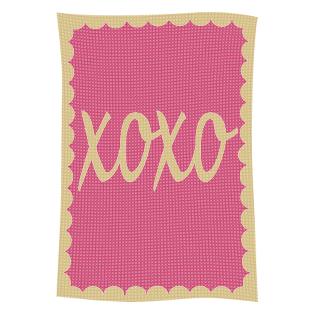 Metallic Hugs & Kisses Name Blanket - Image 45