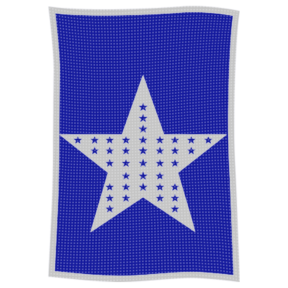 Metallic Star on Star Name Blanket - Image 51