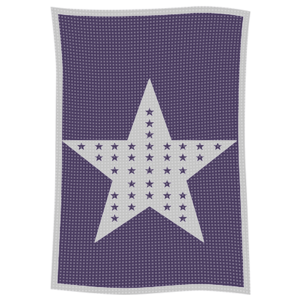 Metallic Star on Star Name Blanket - Image 52