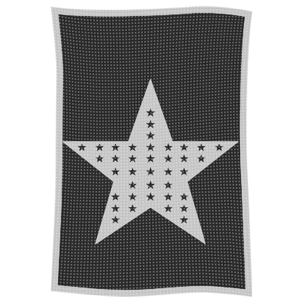 Metallic Star on Star Name Blanket - Image 36