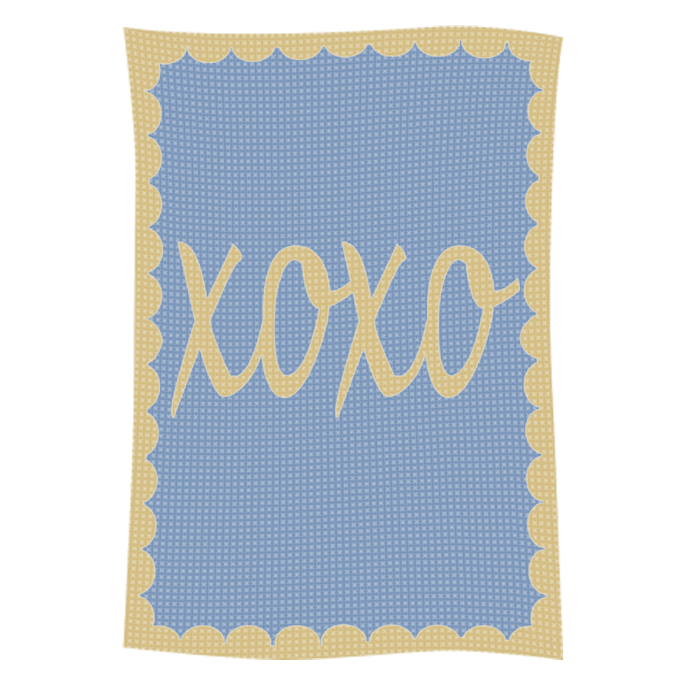 Metallic Hugs & Kisses Name Blanket - Image 41
