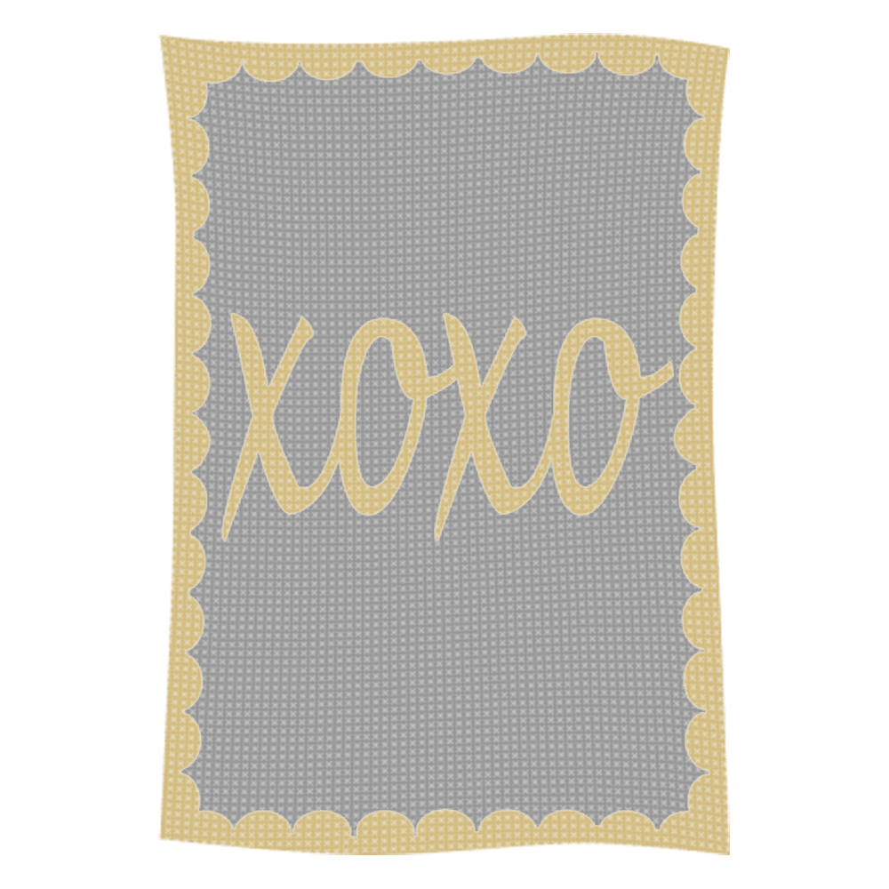 Metallic Hugs & Kisses Name Blanket - Image 57