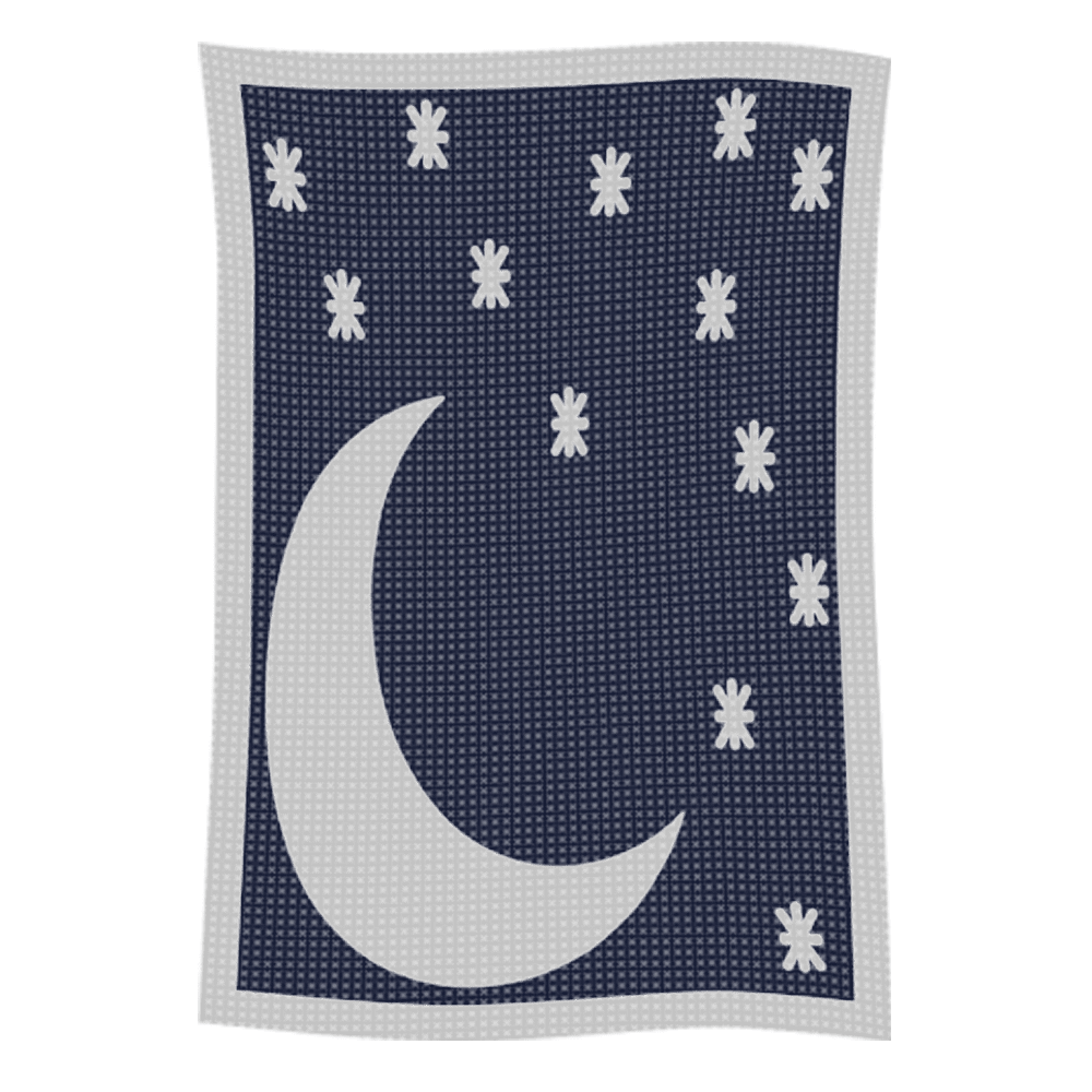 Metallic Moon & Stars Name Blanket - Image 53