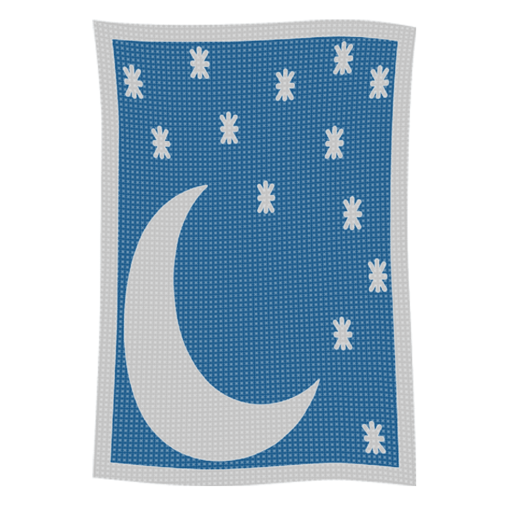 Metallic Moon & Stars Name Blanket - Image 58