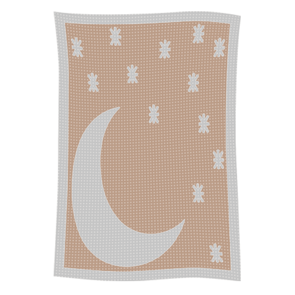 Metallic Moon & Stars Name Blanket - Image 59