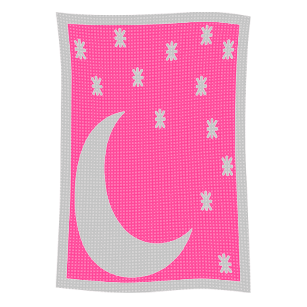 Metallic Moon & Stars Name Blanket - Image 45
