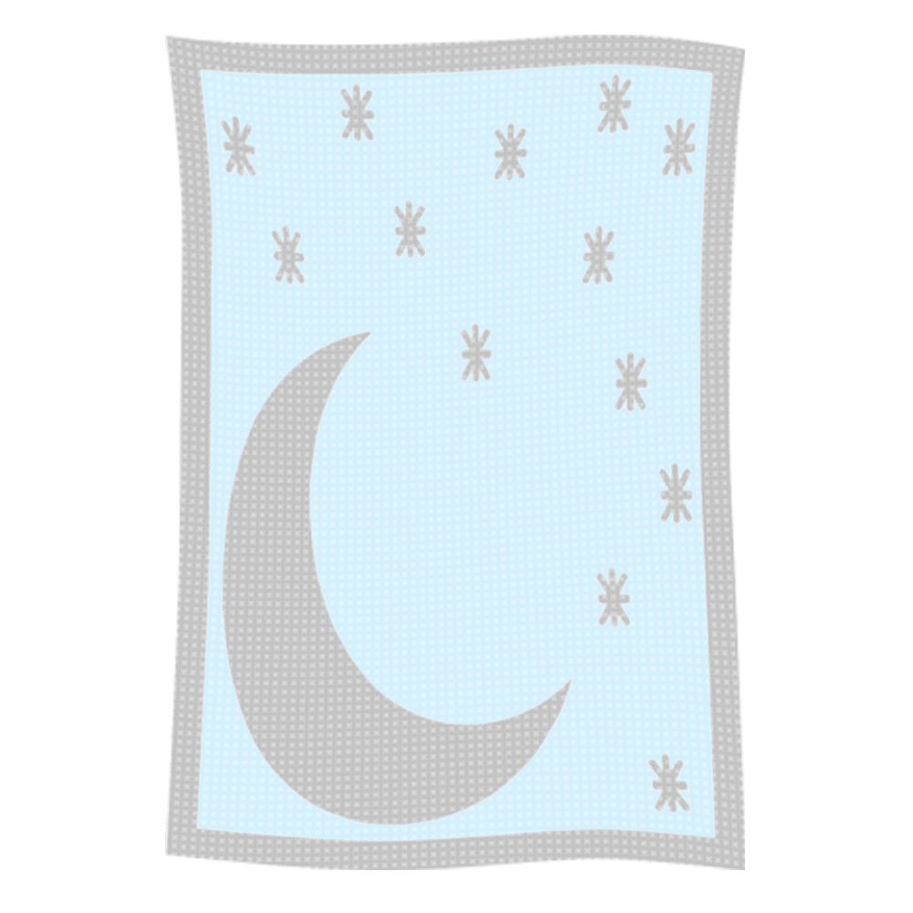 Metallic Moon & Stars Name Blanket - Image 48