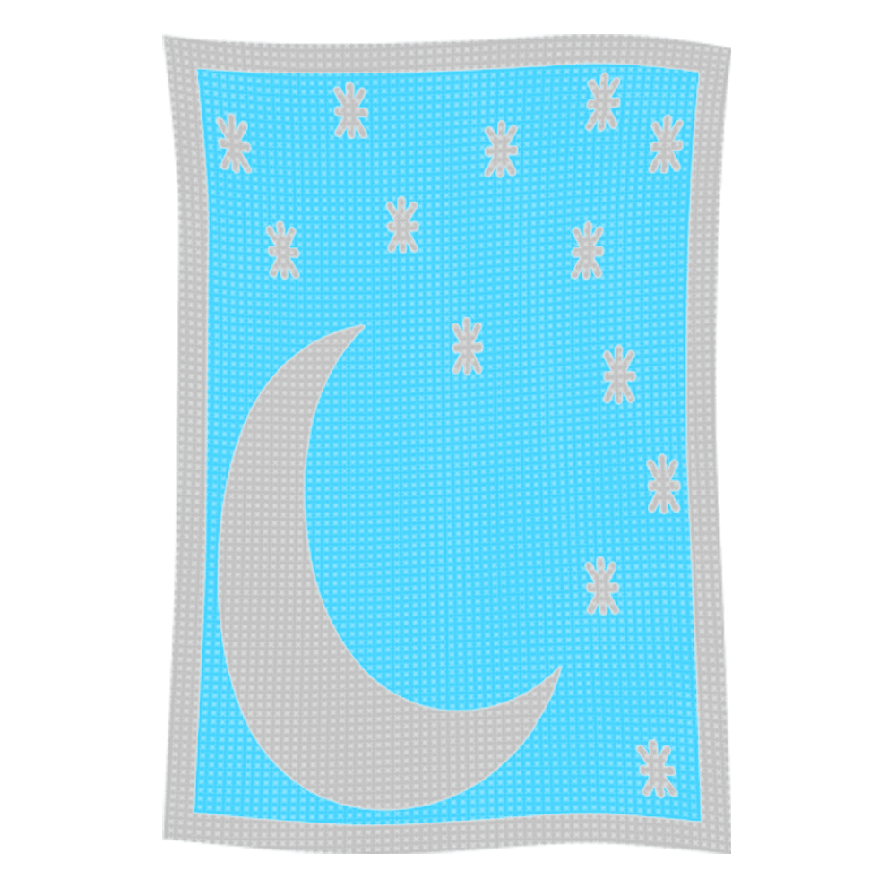 Metallic Moon & Stars Name Blanket - Image 49