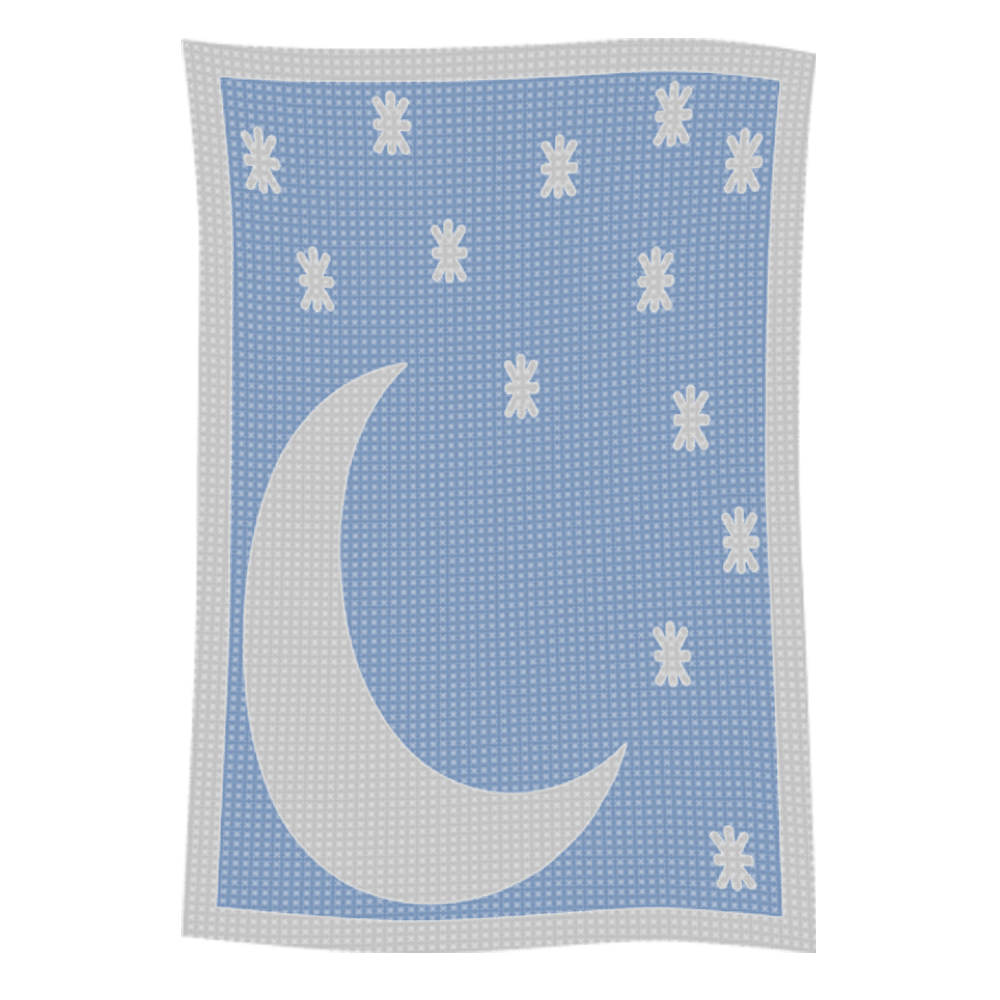 Metallic Moon & Stars Name Blanket - Image 50