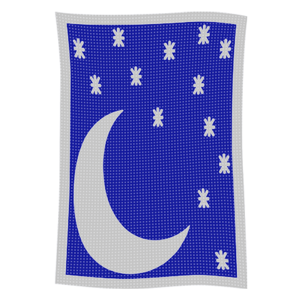 Metallic Moon & Stars Name Blanket - Image 51