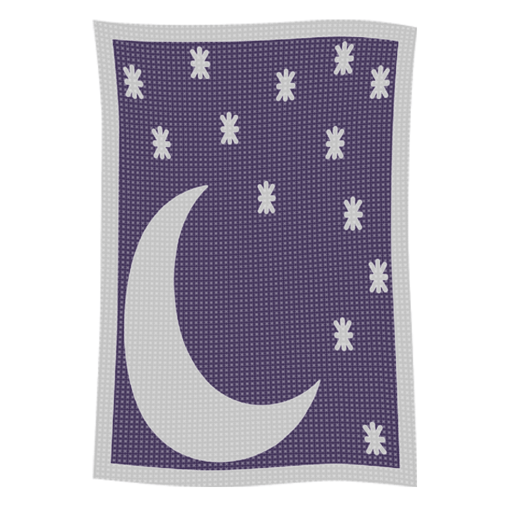 Metallic Moon & Stars Name Blanket - Image 52