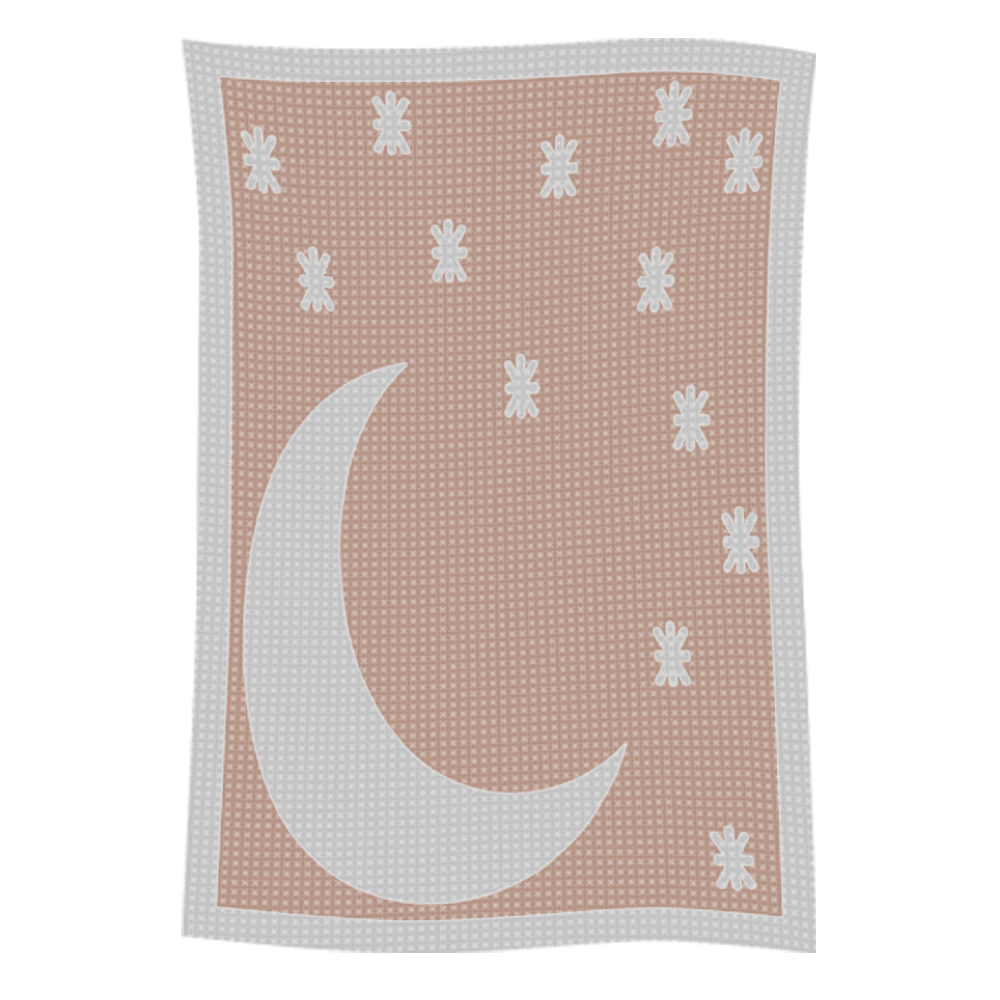 Metallic Moon & Stars Name Blanket - Image 35