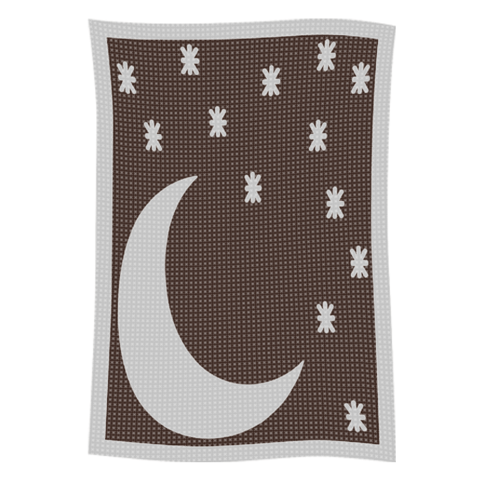 Metallic Moon & Stars Name Blanket - Image 41