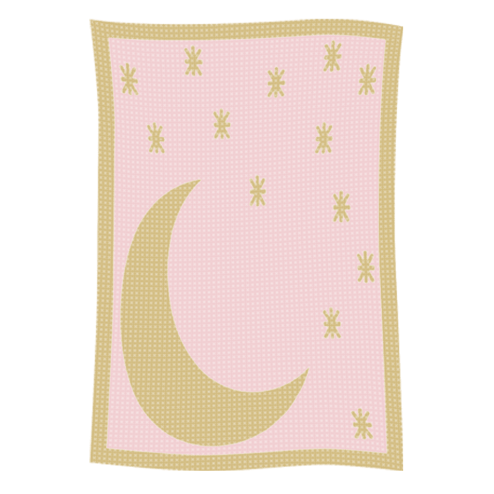 Metallic Moon & Stars Name Blanket - Image 30