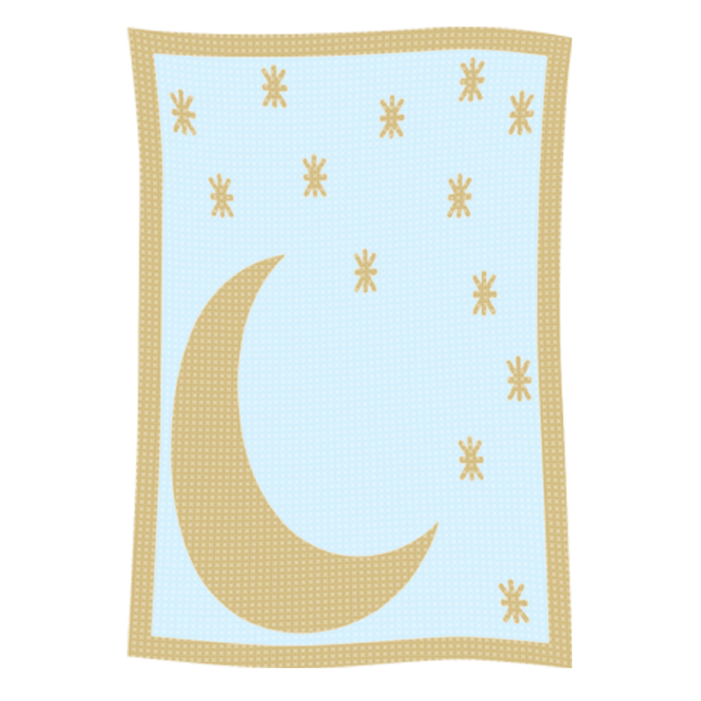 Metallic Moon & Stars Name Blanket - Image 18