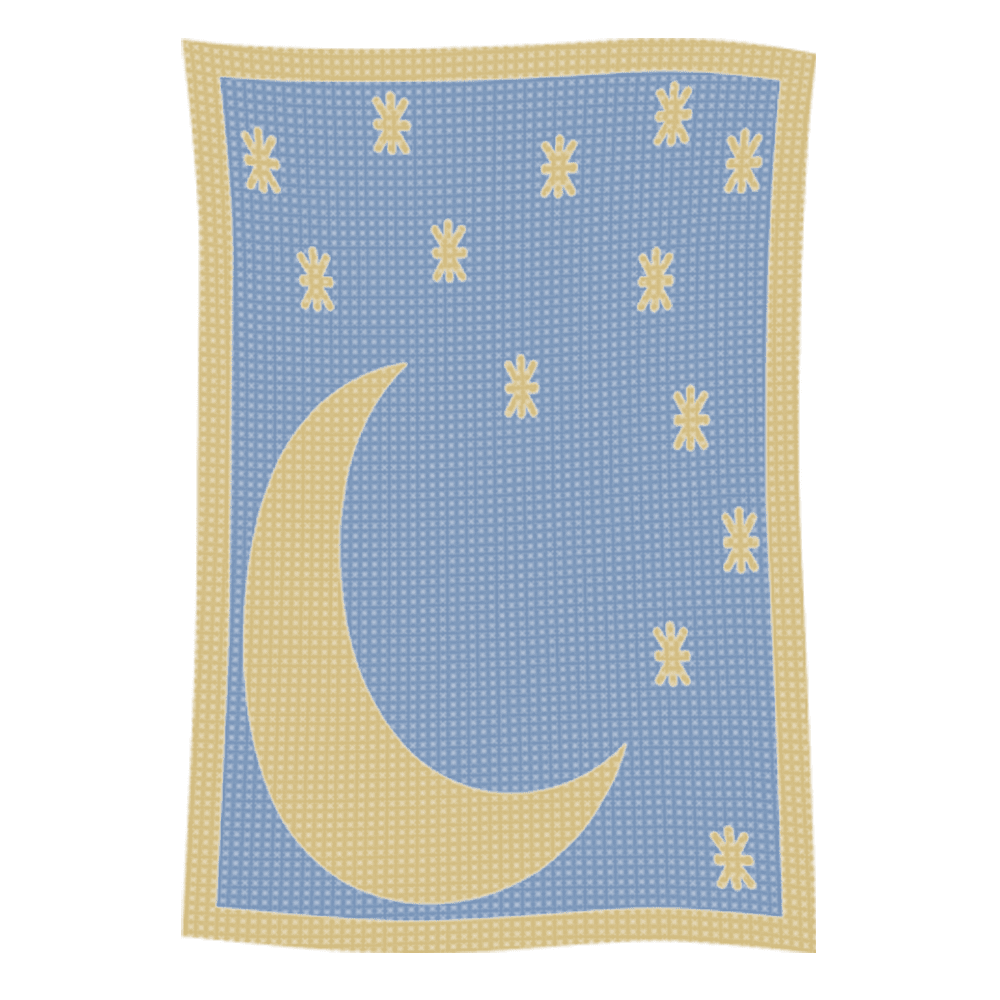 Metallic Moon & Stars Name Blanket - Image 20
