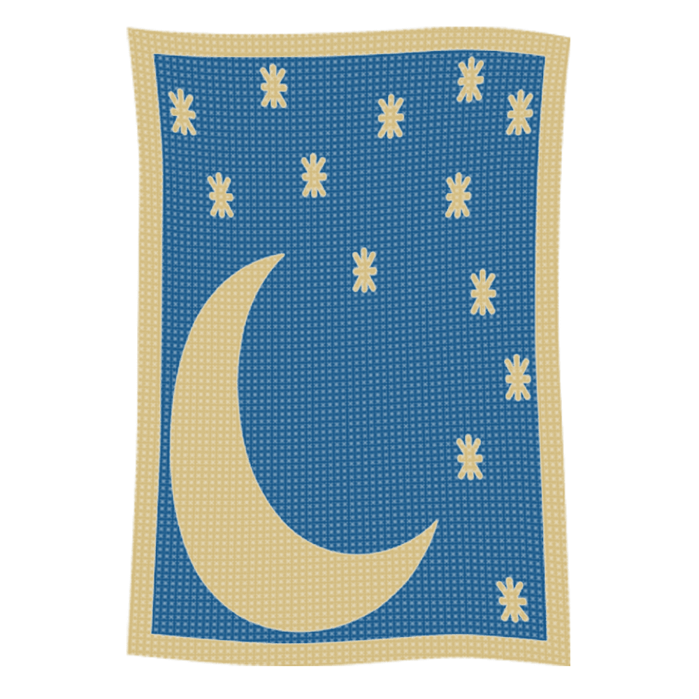 Metallic Moon & Stars Name Blanket - Image 28