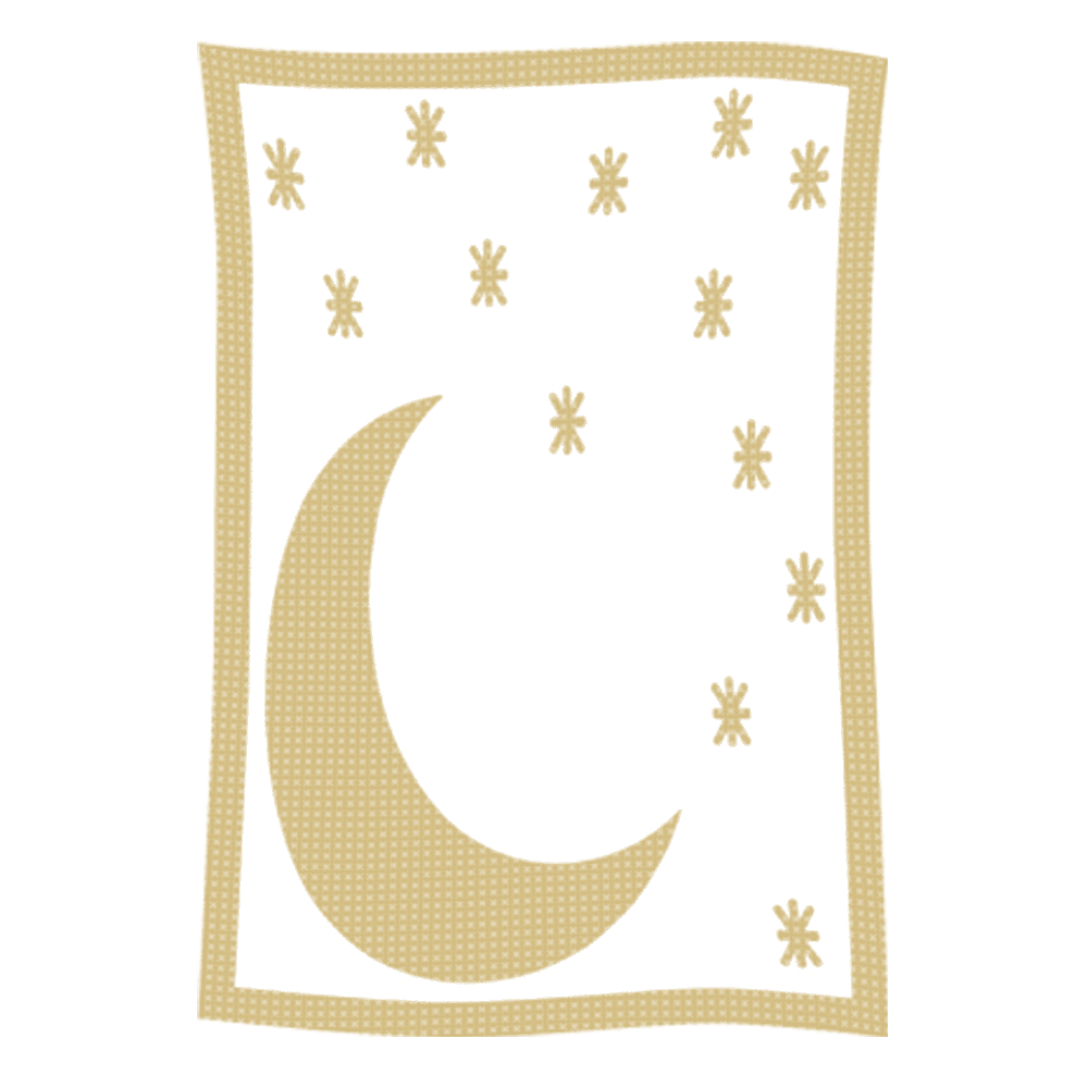 Metallic Moon & Stars Name Blanket - Image 3