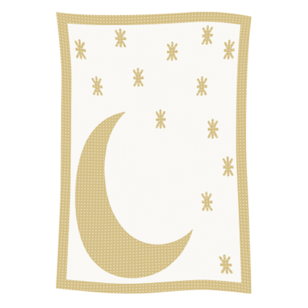 Metallic Moon & Stars Name Blanket - Image 4